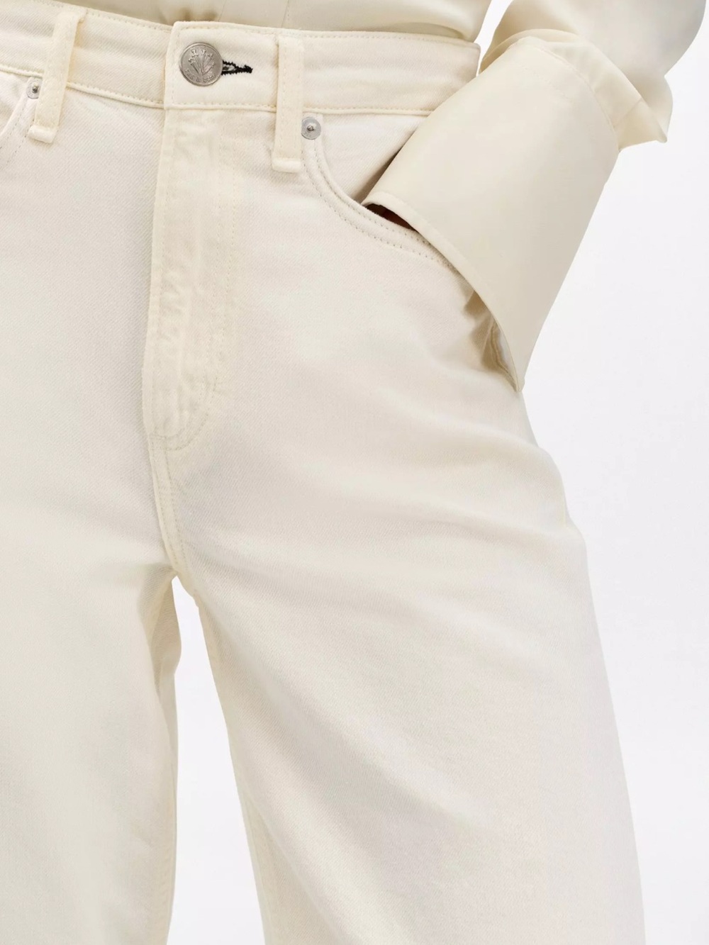 rag & bone Logan featherweight cream jeans - Picture 4 of 7